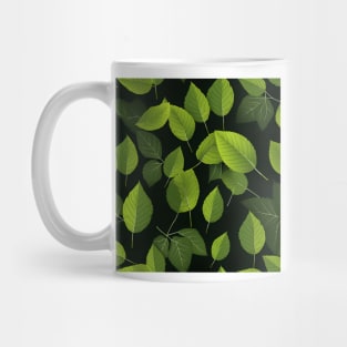 Green Leaves Pattern 6 Mug